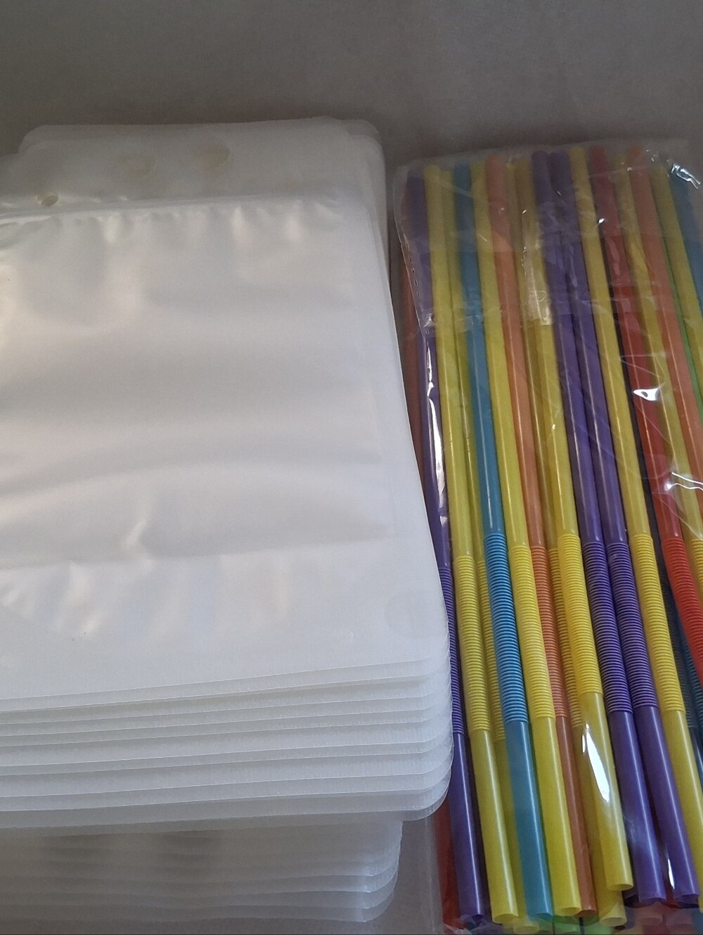 Set Of 49- 16oz Reusable Drink Pouches With Straws & Funnel